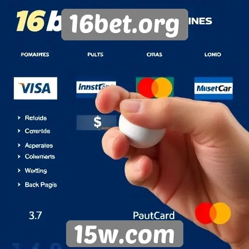 Métodos de pagamento disponíveis no 16bet.org